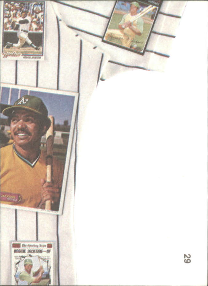 1984 Galasso Reggie Jackson Mini #29 Reggie Jackson/(Puzzle back; middle right)