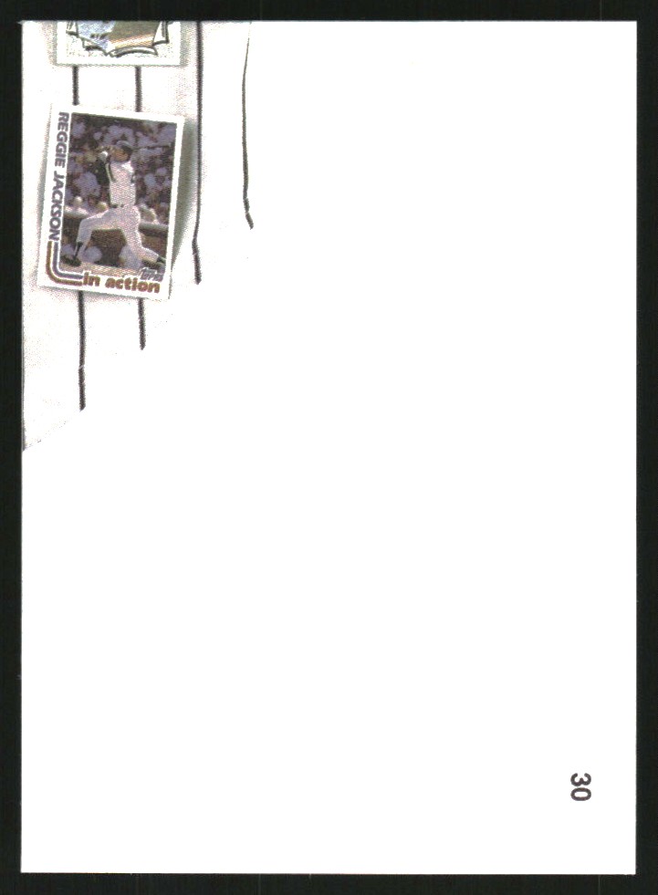 1984 Galasso Reggie Jackson Mini #30 Reggie Jackson/(Puzzle back; bottom right)
