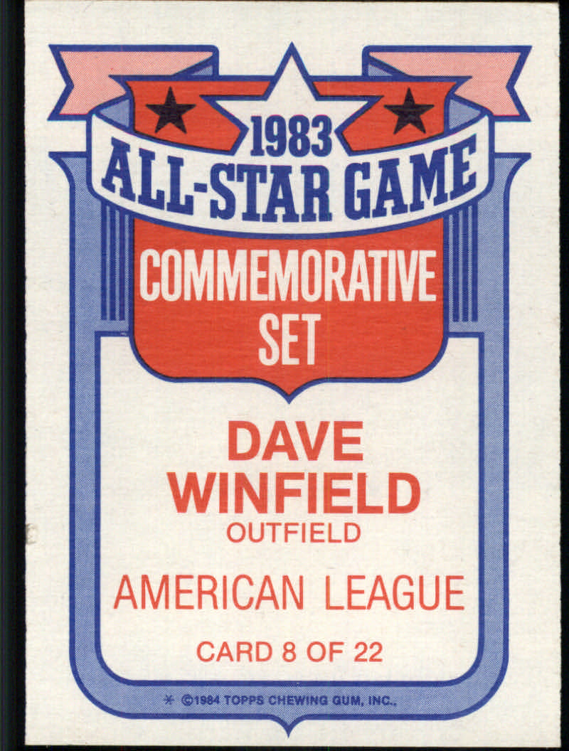 1984 Topps Glossy All-Stars Baseball Cards - Picture 9 of 29