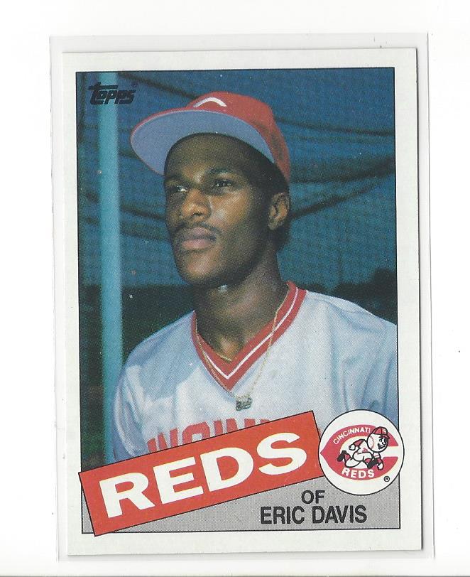 1985 Topps #627 Eric Davis RC