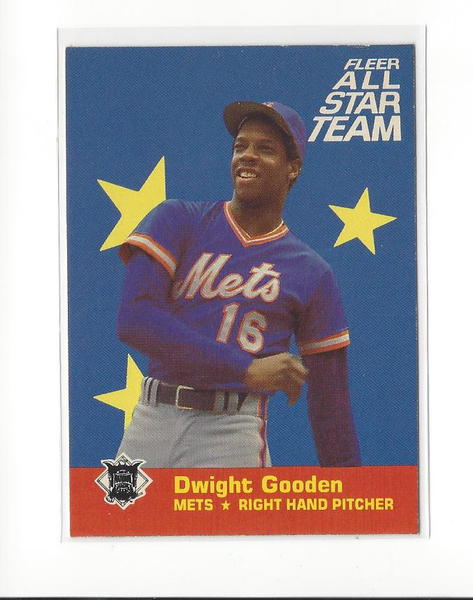 1986 Fleer All-Stars #10 Dwight Gooden