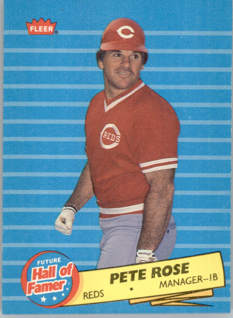 1986 Fleer Future Hall of Famers #1 Pete Rose