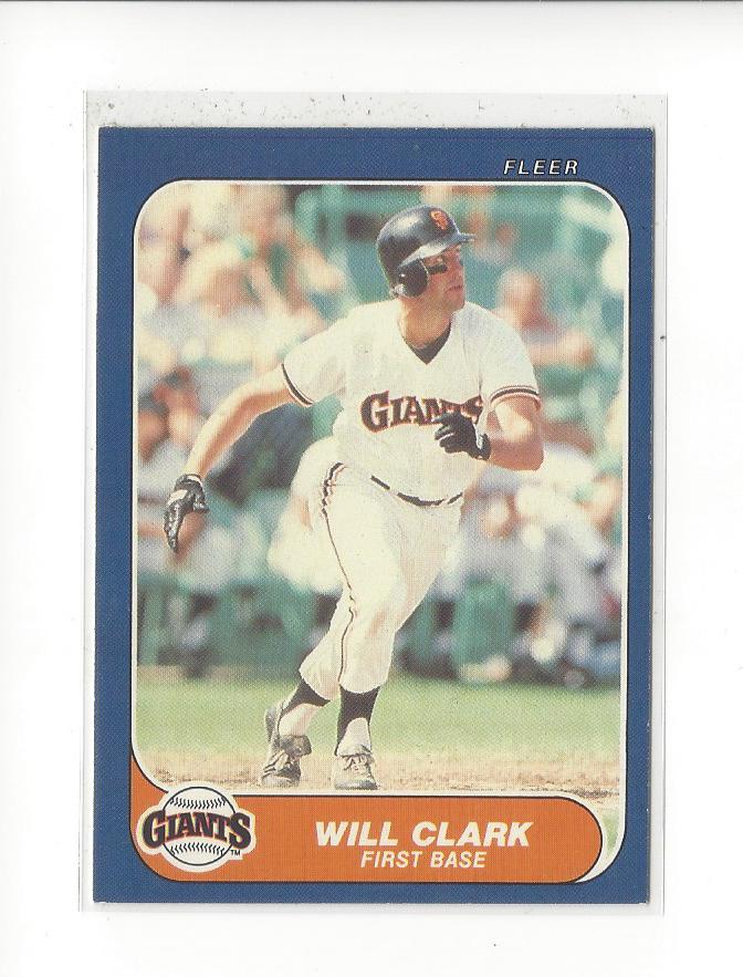 1986 Fleer Update #U25 Will Clark XRC