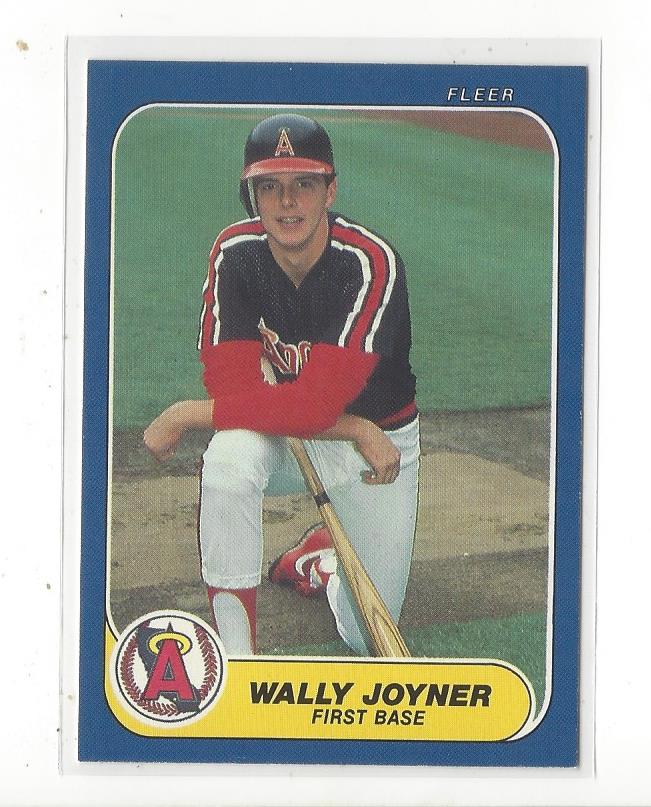 1986 Fleer Update #U59 Wally Joyner XRC