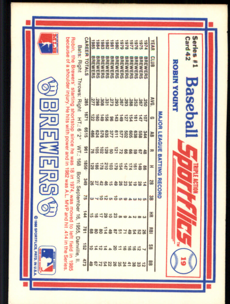 1986 Sportflics Baseball "Main Set" Cards #1 to #200 PLEASE READ DESCRIPTION - Picture 75 of 357