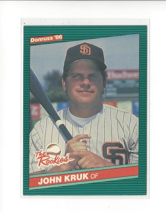 1986 Donruss Rookies #42 John Kruk XRC