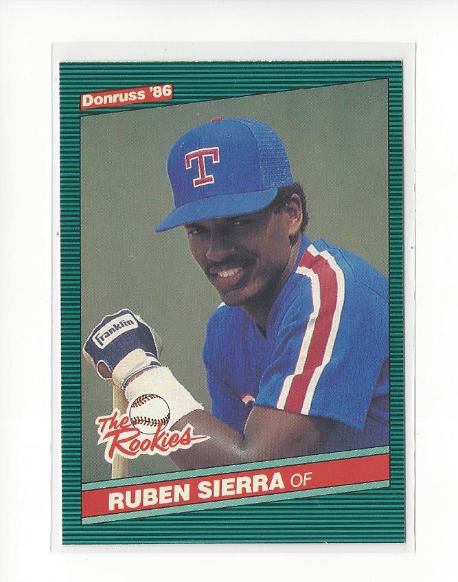 1986 Donruss Rookies #52 Ruben Sierra XRC
