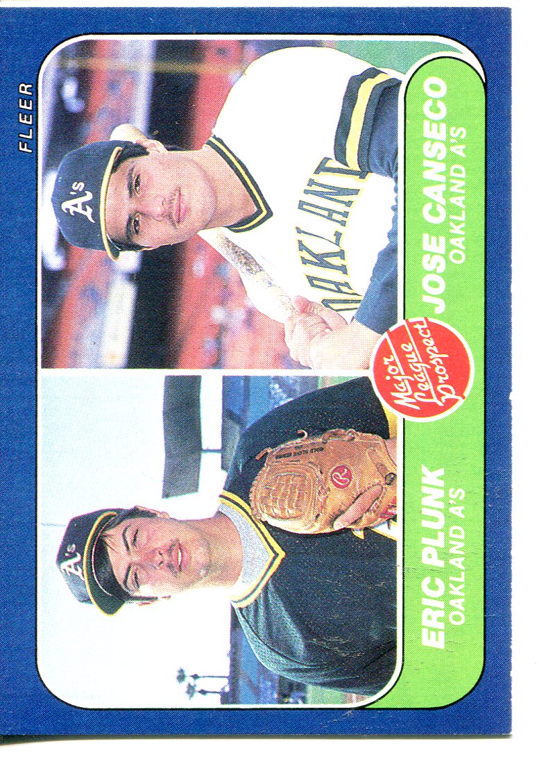 1986 Fleer #649 Jose Canseco RC