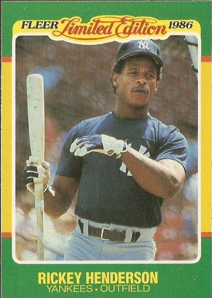 Rickey Henderson #7 Prices, 1986 Fleer All Stars