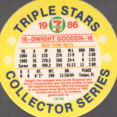 1986 Seven-Eleven Coins Baseball Card Pick (Base) - Bild 3 von 35