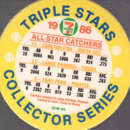1986 Seven-Eleven Coins Baseball Card Pick (Base) - Bild 21 von 35