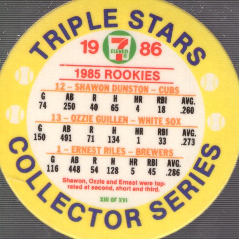 1986 Seven-Eleven Coins Baseball Card Pick (Base) - Bild 23 von 35