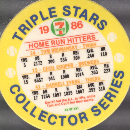 1986 Seven-Eleven Coins Baseball Card Pick (Base) - Bild 27 von 35