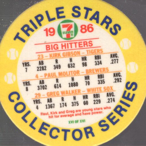 1986 Seven-Eleven Coins Baseball Card Pick (Base) - Bild 29 von 35