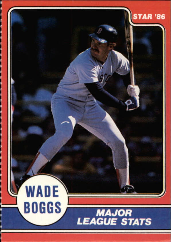 1986 Star Boggs #3 Wade Boggs/Major League Stats
