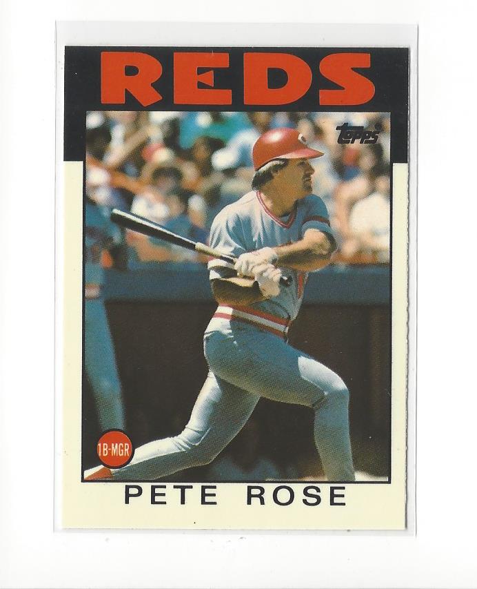 1986 Topps Tiffany #1 Pete Rose !