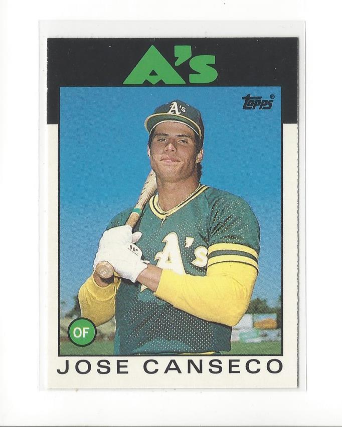 1986 Topps Traded #20T Jose Canseco XRC
