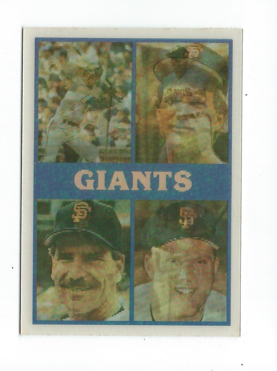 1987 Sportflics Team Preview #10 San Francisco Giants/Chris Brown/Mike Krukow/Wi