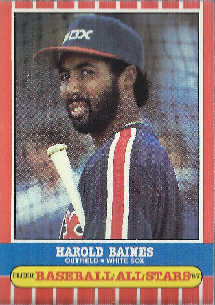 Harold Baines autographed baseball card (Texas Rangers) 1990 Fleer #290