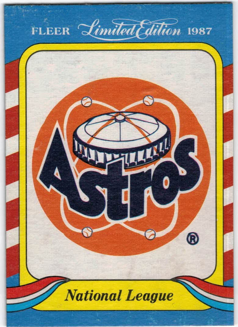 1987 Fleer Limited Box Cards #C6 Houston Astros