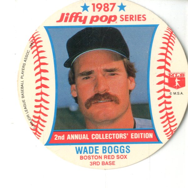 1987 MSA Jiffy Pop Discs #20 Wade Boggs