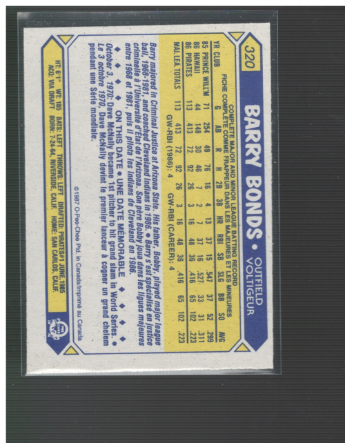 B0652- 1987 O-Pee-Chee Baseball Card #s 201-396 -You Pick- 15+ FREE US SHIP - Picture 243 of 394