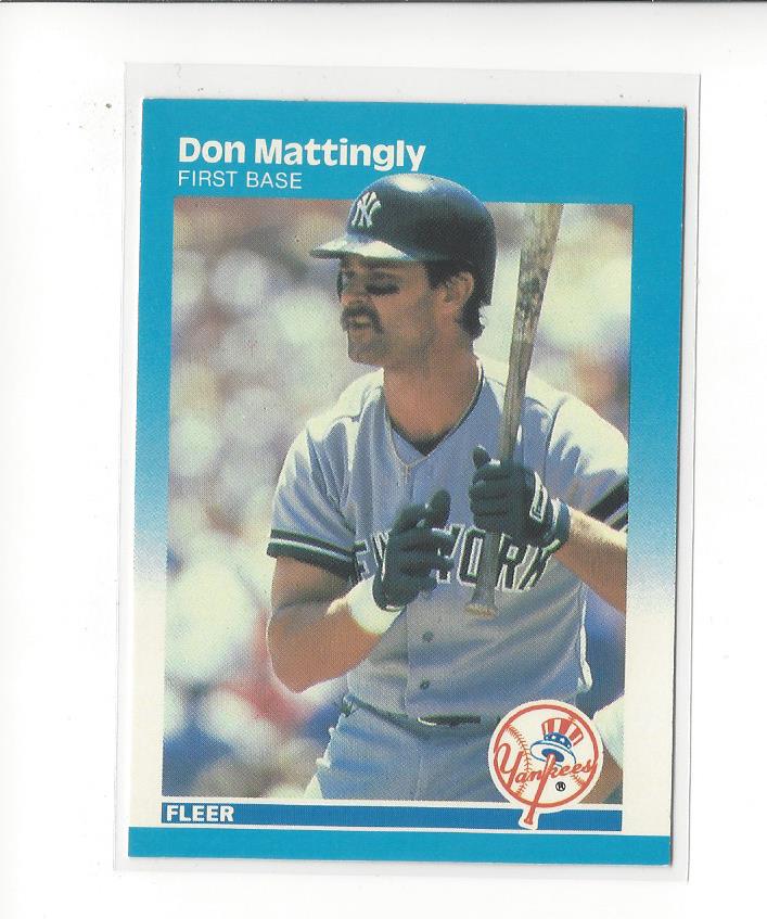 1987 Fleer Glossy #104 Don Mattingly