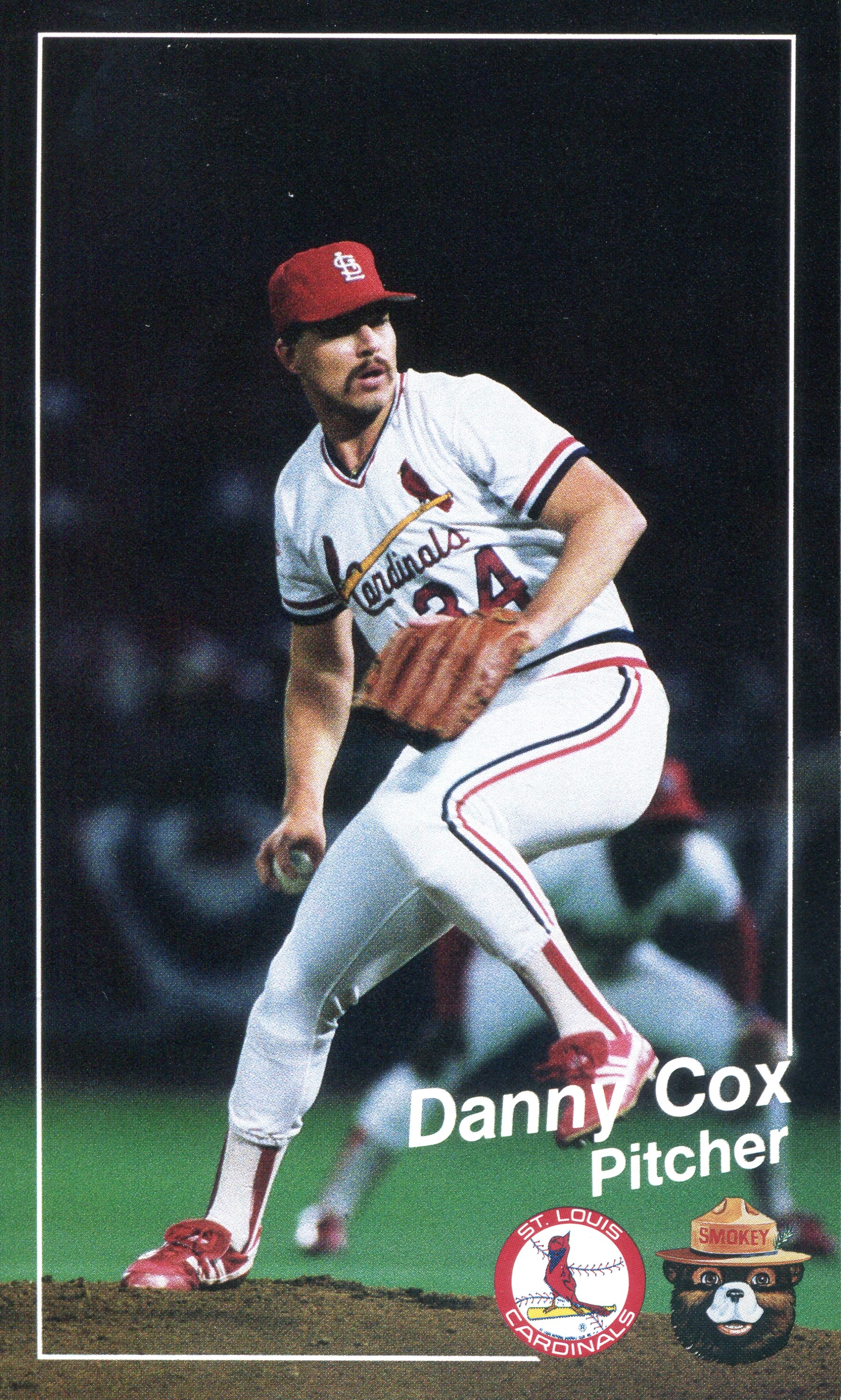 1988 Cardinals Smokey #2 Danny Cox