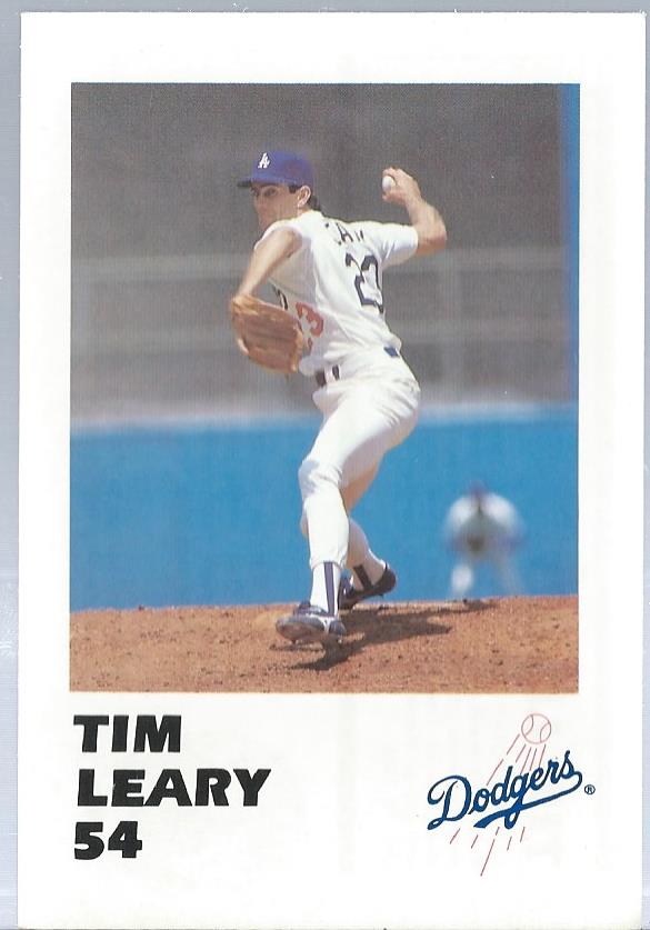 1988 Dodgers Police #54 Tim Leary