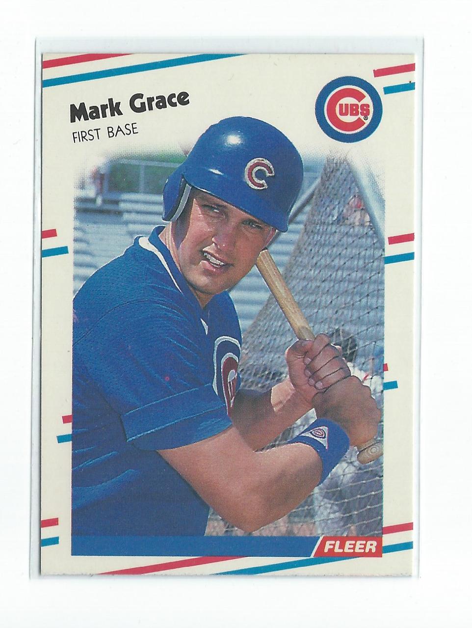 1988 Fleer Update #U77 Mark Grace