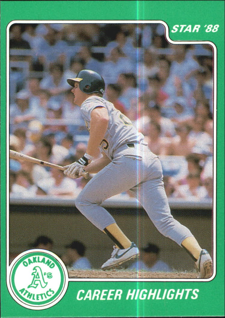 1988 Star McGwire Green #8 Mark McGwire/Career Highlights
