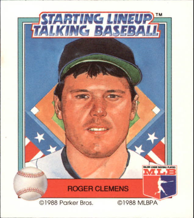 1988 Starting Lineup Red Sox #6 Roger Clemens