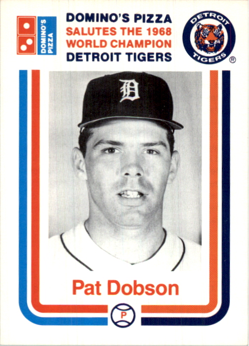 1988 Tigers Domino's #4 Pat Dobson - NM-MT