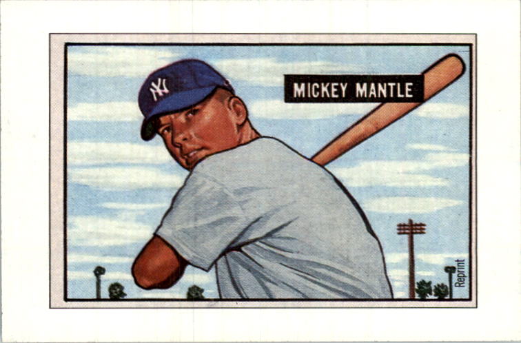 1989 Bowman Reprint Inserts #5 Mickey Mantle 51