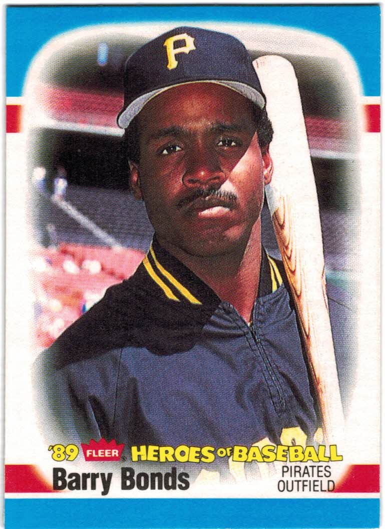 1989 Fleer Heroes of Baseball #3 Barry Bonds