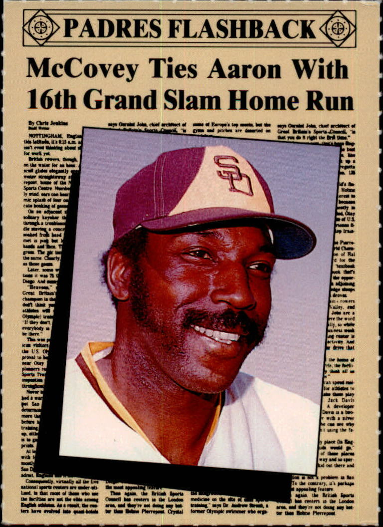 1989 Padres Magazine #4 Willie McCovey/(McCovey hits 16th/career grand s -  NM-MT