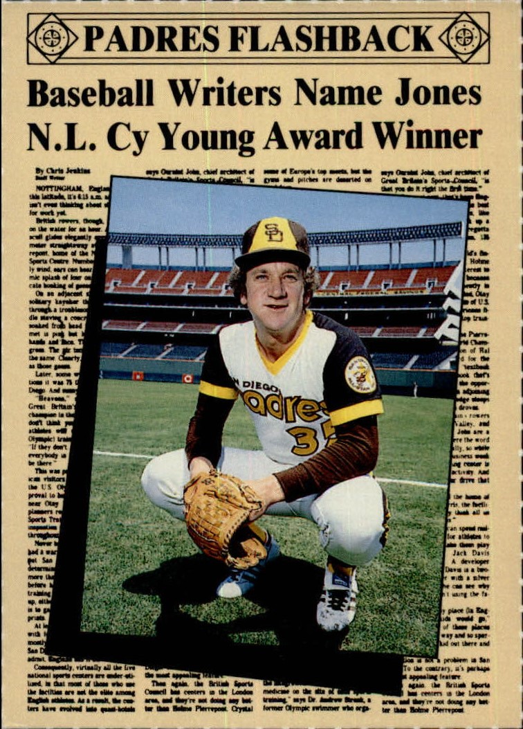 1989 Padres Magazine #16 Randy Jones/Wins Cy Young Award