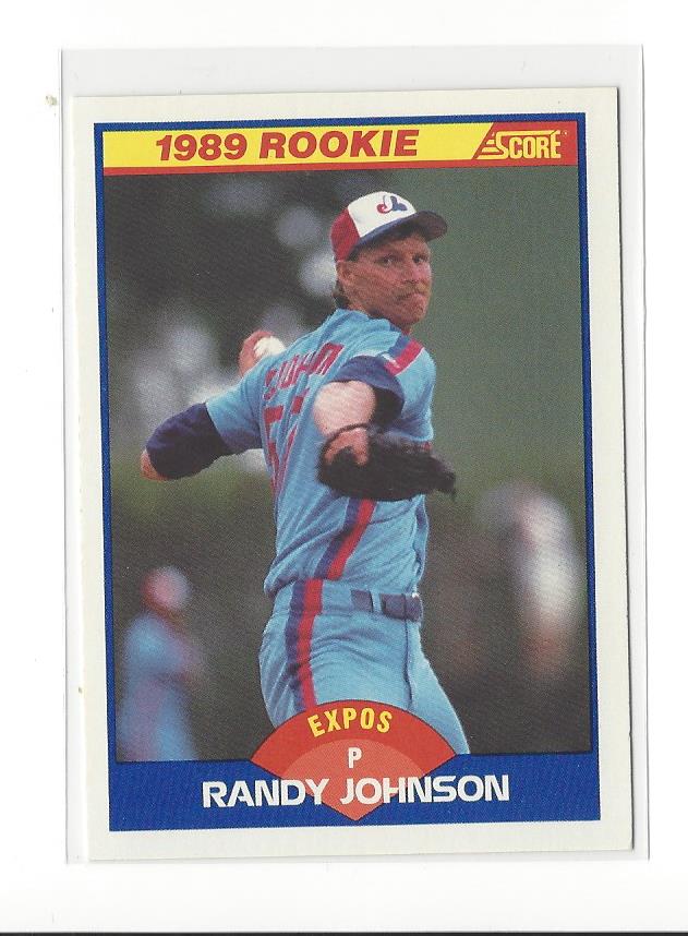 1989 Score #645 Randy Johnson RC