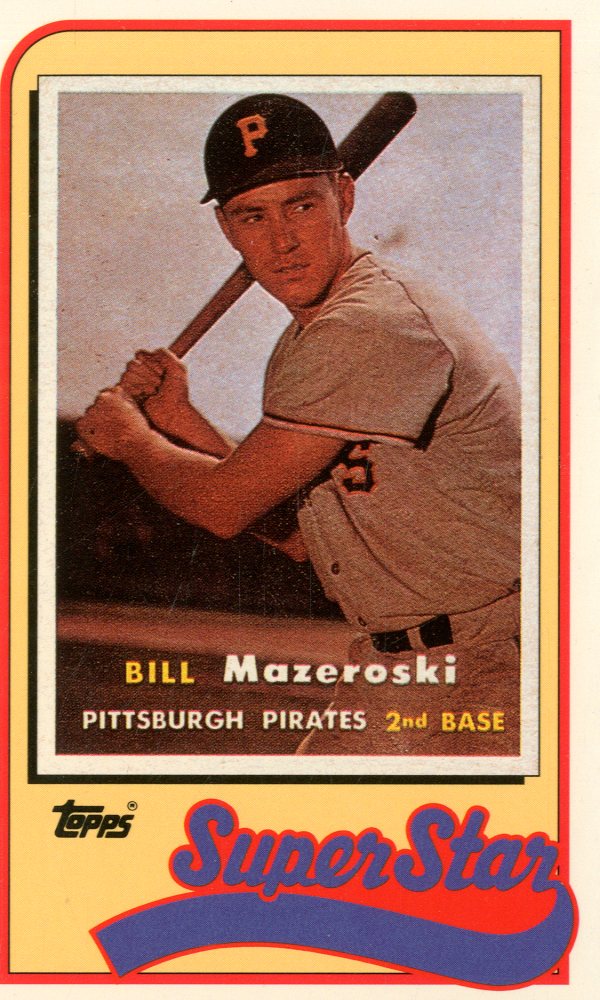 1989 Topps Baseball Talk/LJN #19 Bill Mazeroski