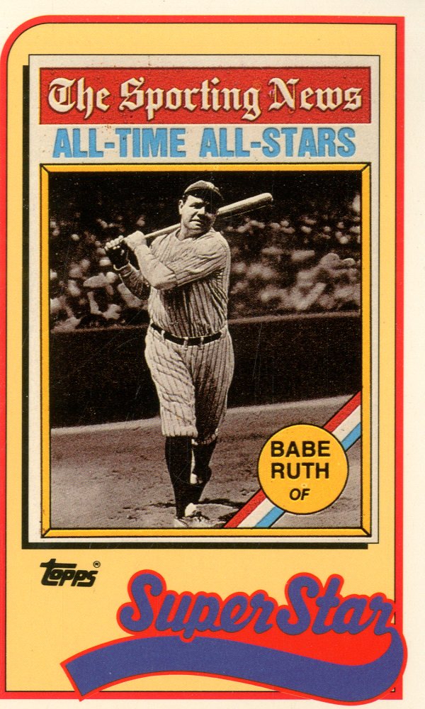 1989 Topps Baseball Talk/LJN #20 Babe Ruth