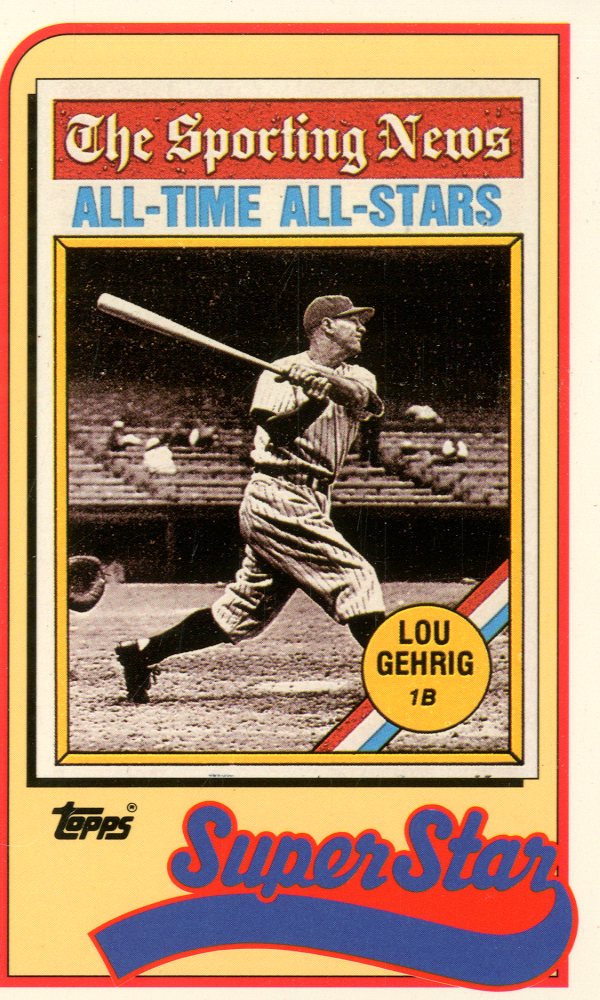 1989 Topps Baseball Talk/LJN #21 Lou Gehrig