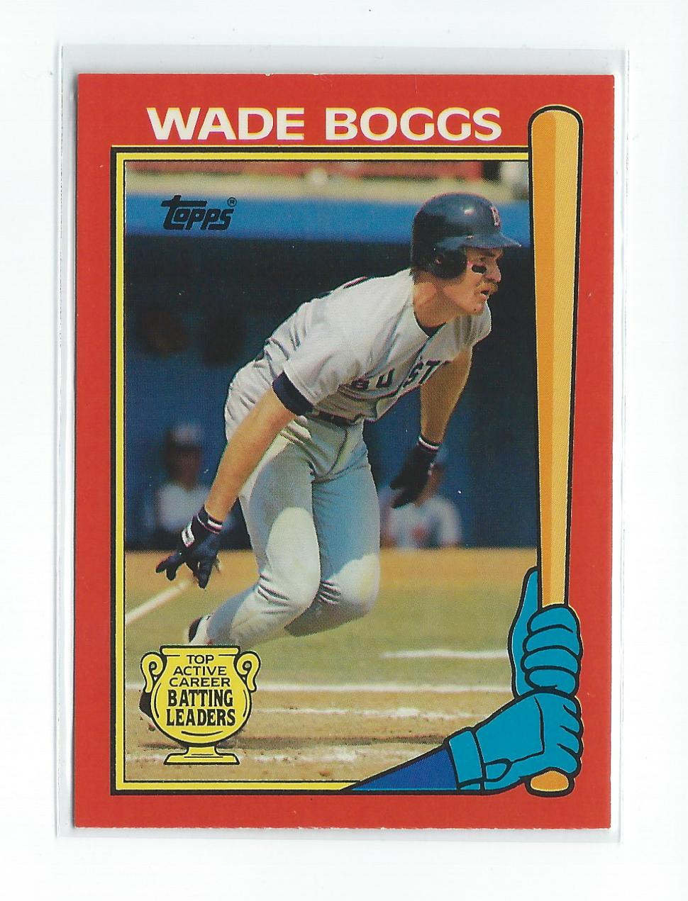 1989 Topps Batting Leaders #1 Wade Boggs