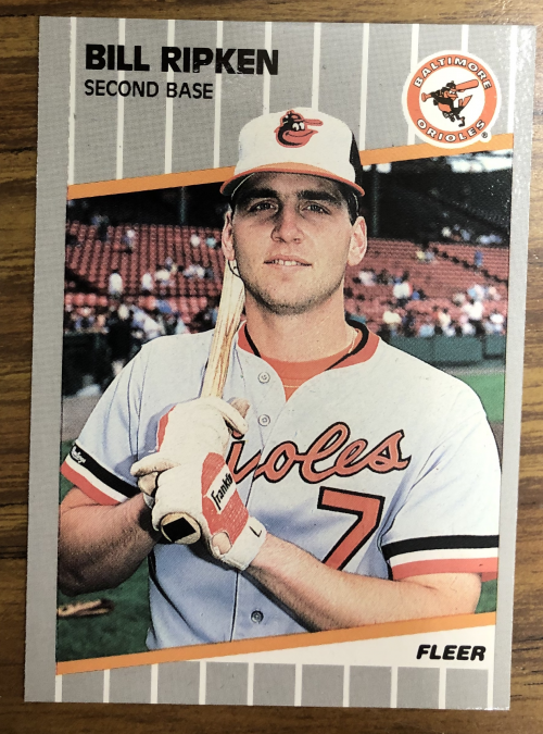 1989 Fleer Glossy #616 Bill Ripken BlackBox DP - NM-MT