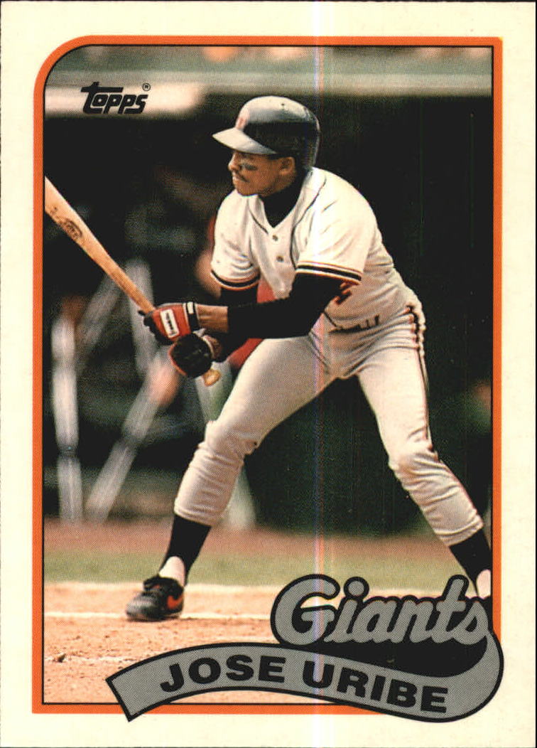 1989 Topps Tiffany #753 Jose Uribe