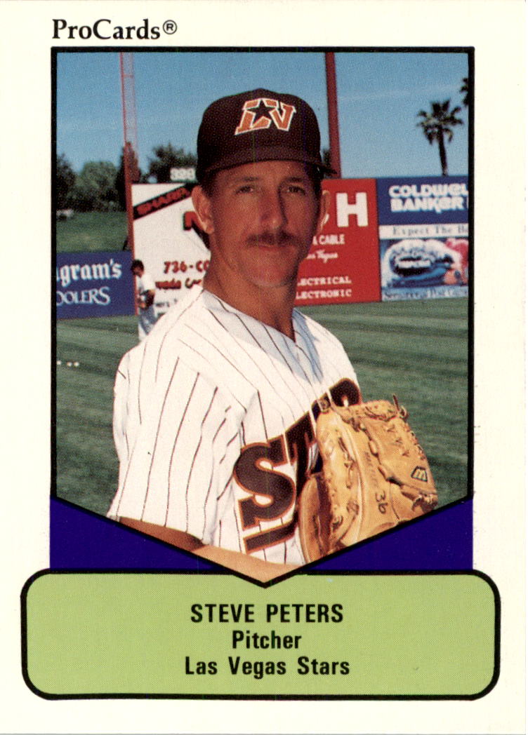1990 ProCards AAA #8 Steve Peters