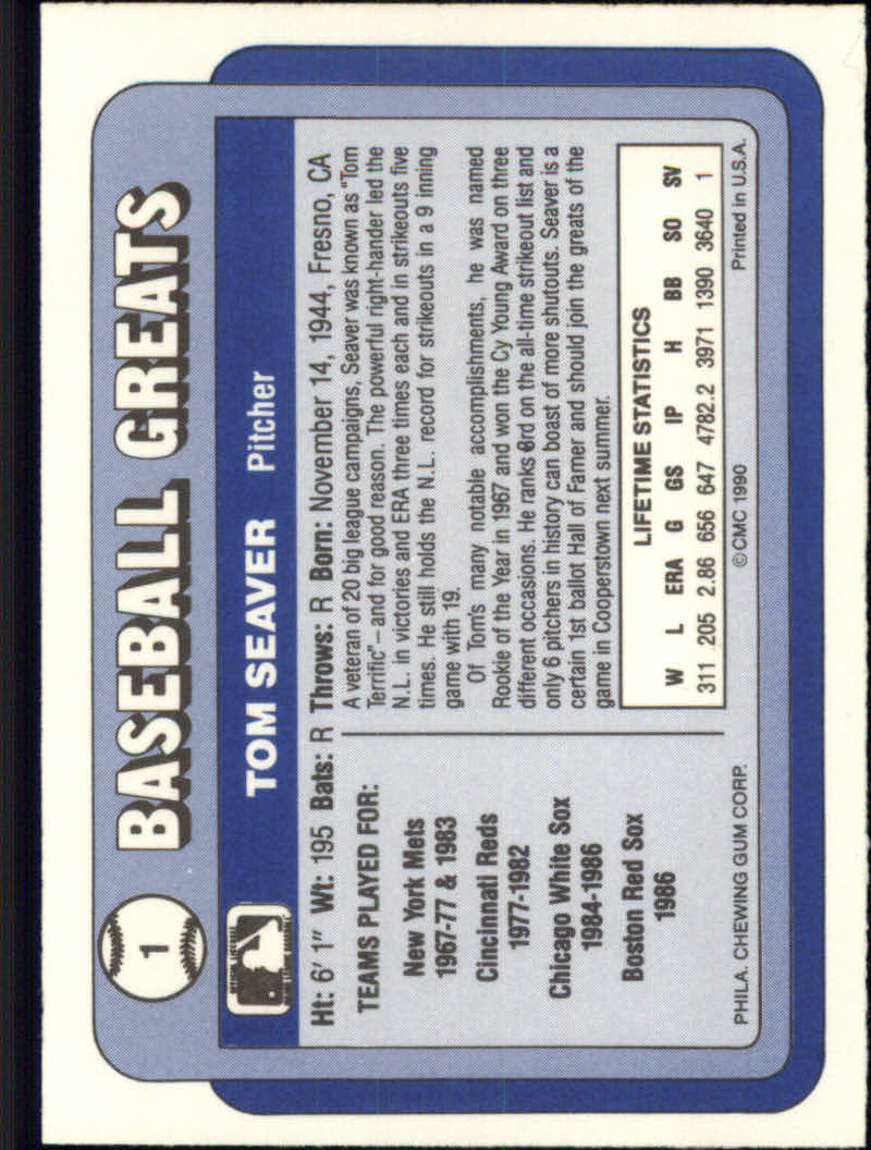 1990 Swell Baseball Greats "Main Set" Cards #1 to #135 - Picture 3 of 272