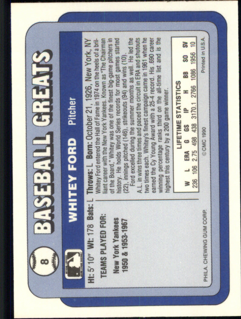 1990 Swell Baseball Greats "Main Set" Cards #1 to #135 - Picture 17 of 272
