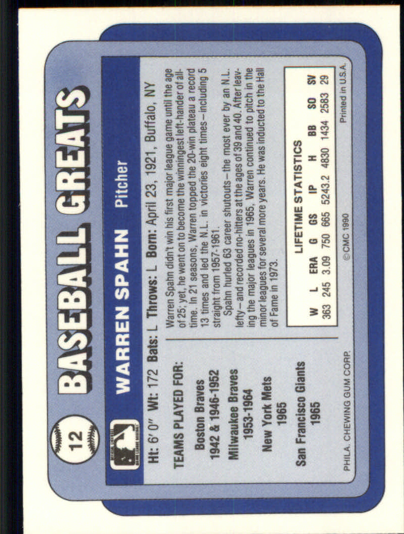 1990 Swell Baseball Greats "Main Set" Cards #1 to #135 - Picture 25 of 272