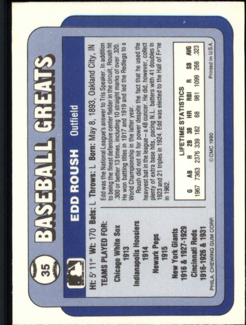 1990 Swell Baseball Greats "Main Set" Cards #1 to #135 - Picture 71 of 272