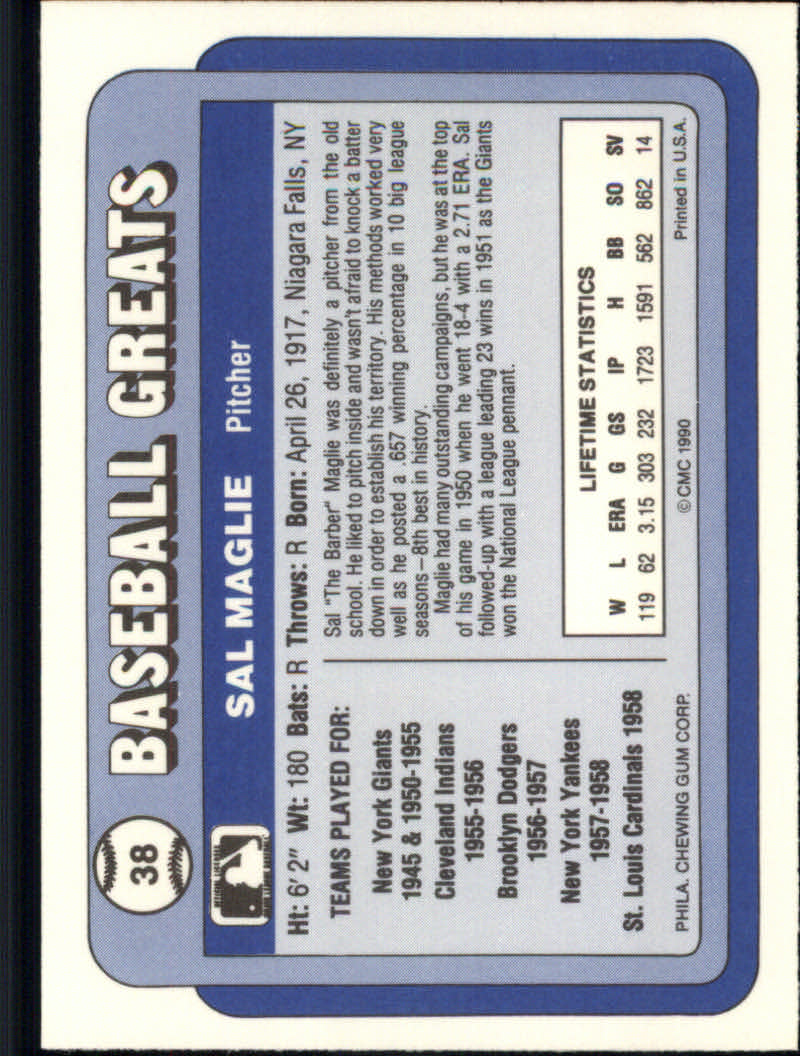 1990 Swell Baseball Greats "Main Set" Cards #1 to #135 - Picture 77 of 272